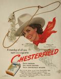 1940 Chesterfield Cigarettes Ad ~ Cowgirl Francesca Sims