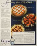 1935 Crisco Shortening Ad with Recipes