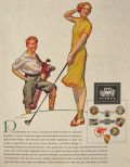 1930 Body by Fisher Ad ~ McClelland Barclay Lady Golfer