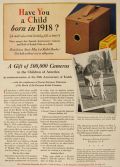 1930 Kodak 50th Anniversary Camera Ad ~ Free to Children Born in 1918