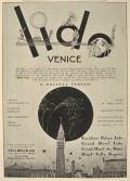 1930 Lido, Venice Travel Ad