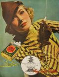 1935 Lucky Strike Cigarettes Ad ~ Fashionable Lady