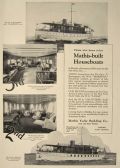 1929 Mathis Yacht Building Co. Ad ~ Vintage Houseboats Photos