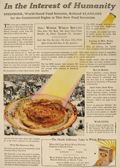 1930 Muffets Whole Wheat Biscuits Ad