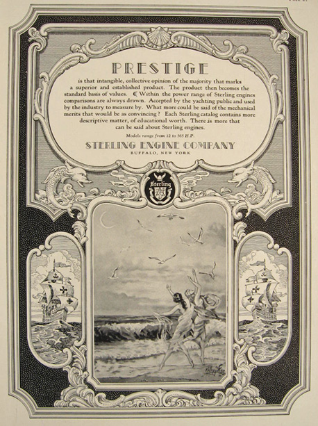 1929 Sterling Marine Engine Ad