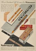 1930 Waterman's Fountain Pen Ad ~ Lady Patrician, Patrician