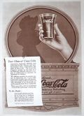 1918 WWI Coca Cola Coke Ad ~ Wartime Lady Liberty's Torch