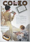 1918 Colgate Coleo Soap Ad ~ Vegetable Oil Guarantee