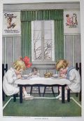1917 Cream of Wheat Ad ~ Henry Wireman ~ Children Say Grace