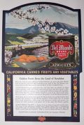 1918 Del Monte Canned Fruits & Vegetables Ad