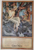 1917 ORIGINAL Djer Kiss Ad ~ Maxfield Parrish