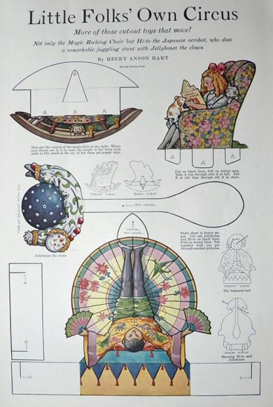 1917 Little Folks Own Circus Cut-Outs Paper Dolls