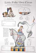 1918 Little Folks Own Circus Cut-Outs Paper Dolls ~ Bareback Rider