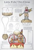 1918 Little Folks Own Circus Cut-Outs Paper Dolls ~ Lion & Tiger