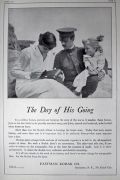 1918 Kodak Camera Ad ~ Soldier Goes to War ~ The Day of His Going