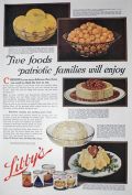 1918 Libby's Canned Food Ad ~ Recipes for Patriotic Families
