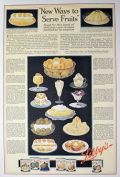 1917 Libby's Fruits Ad ~ New Ways to Serve Fruits Recipes