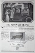 1916 Maxwell Sedan Car Ad ~ Open Car for Summer, Closed for WInter