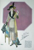 1918 Edward Poucher Fashion Print ~ Redfern of Paris