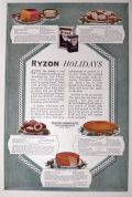 1917 Ryzon Baking Powder Ad with Holiday Recipes