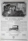 1916 Maxwell Sedan Car Ad ~ Ideal All-Weather Car