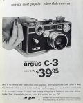 1959 Argus C-3 Color Slide Camera Ad