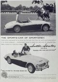 1959 Austin Healey 100-Six Ad ~ Purchase, NY Polo Club