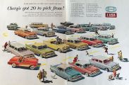 1957 Chevy Ad ~ Complete Lineup of Models
