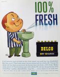 1959 Delco Battery Ad ~ Wm. Steig ~ Water Fountain Kid