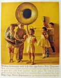 1960 Vintage Dixie Cup Ad ~ Sousaphone Tuba