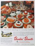 1960 Vintage Retro Dunkin' Donuts Ad