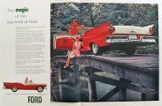 1957 Ford Fairlane Sunliner Convertible Ad ~ 2 Pages