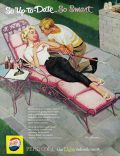 1959 Pepsi Ad ~ Barbecue Guy Flirts with His Date