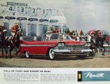 1959 Plymouth Fury Ad ~ Hialeah Race Track
