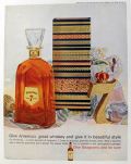 1959 Seagram's 7 Whiskey Ad ~ Christmas Decanter