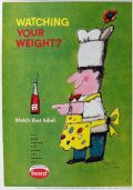 1958 Sucaryl Sweetener Ad ~ Herbert Leupin Art ~ Chef