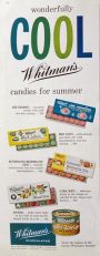 1959 Whitman's Candy Ad ~ Iced Cocoanut, Mint Juleps, Others