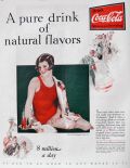 1928 Coca Cola Coke Ad ~ A Pure Drink