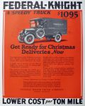 1925 Federal Knight Truck Ad ~ Bamberger's, Newark, NJ