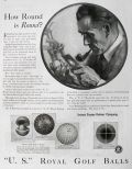 1928 U.S. Rubber Royal Golf Balls Ad ~ How Round is Round?