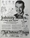 1925 Movie Ad ~ Johnny Hines ~ The Live Wire