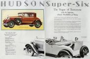 1928 Hudson Super Six Victoria Ad ~ Vogue of Tomorrow