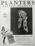 1927 Planters Pennant Peanuts Ad ~ All They're Cracked Up To Be
