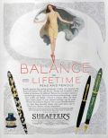 1929 Sheaffer's Fountain Pen Ad ~ Lifetime Balance