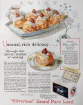 1928 Silverleaf Lard Ad ~ Fruit Puff Recipe