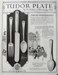 1925 Tudor Plate Silverplate Ad ~ Queen Bess