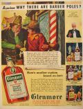 1939 Glenmore Whiskey Ad ~ Why Are There Barber Poles?