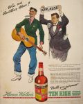 1938 Hiram Walker Ten High Whiskey Ad ~ Amateur Hour