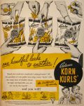 1950 Adams Cheese Korn Kurls Ad