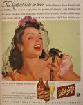 1942 Vintage Schiltz Beer Ad ~ The Highest Note in Beer
